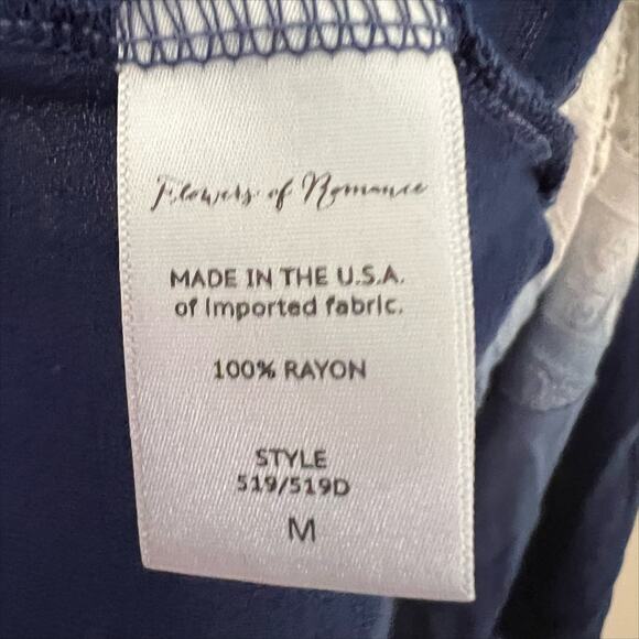 NWT Flowers of Romance Dip Dye Ombre Mini Dress in Blue White Size Medium - Picture 9 of 9